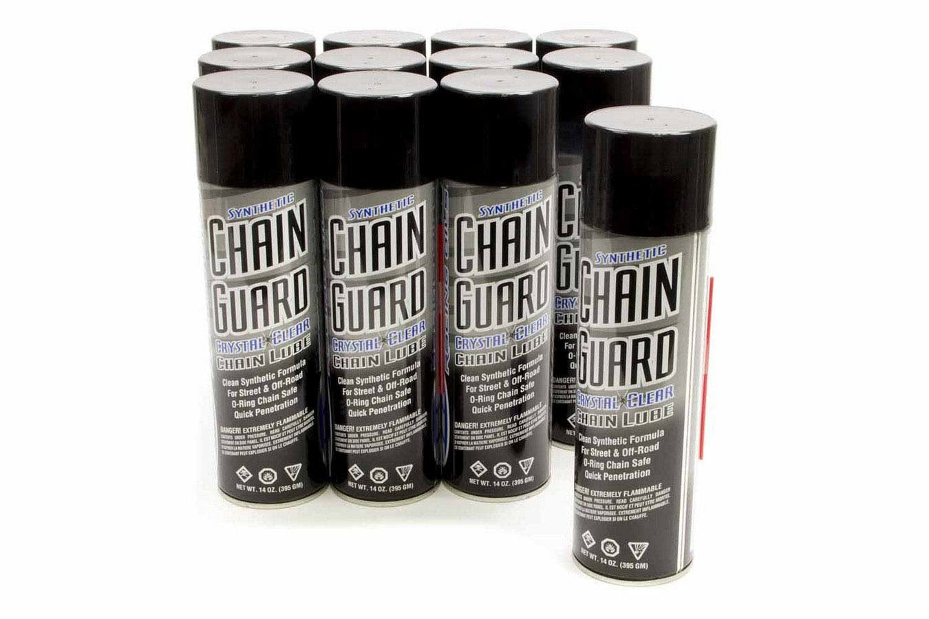 Maxima Racing Oils Chain Guard Synthetic Chain Lube 77920, 14 oz Squeeze Bottles, Case of 12