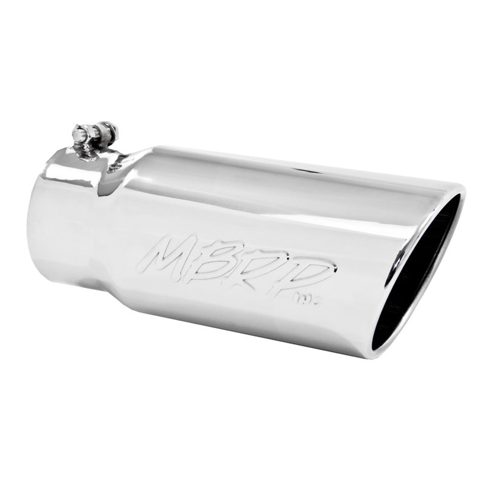 MBRP Exhaust Tip 5in O.D. Angled Roll ed End 4in inletMBRP Exhaust T5051