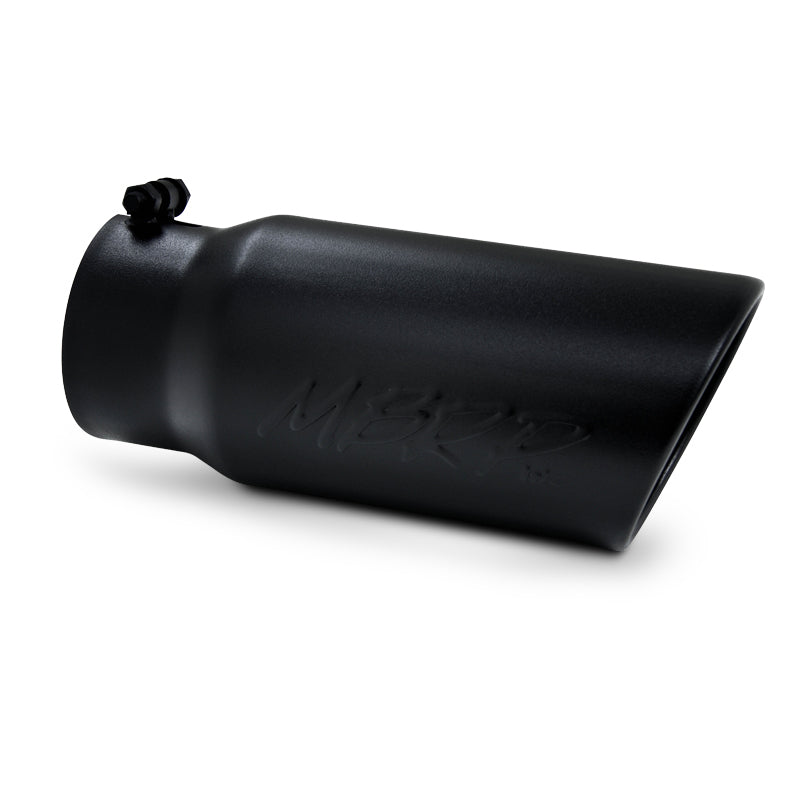 MBRP Exhaust Tip 5in O.D. Angled Roll ed End 4in inletMBRP Exhaust T5051BLK