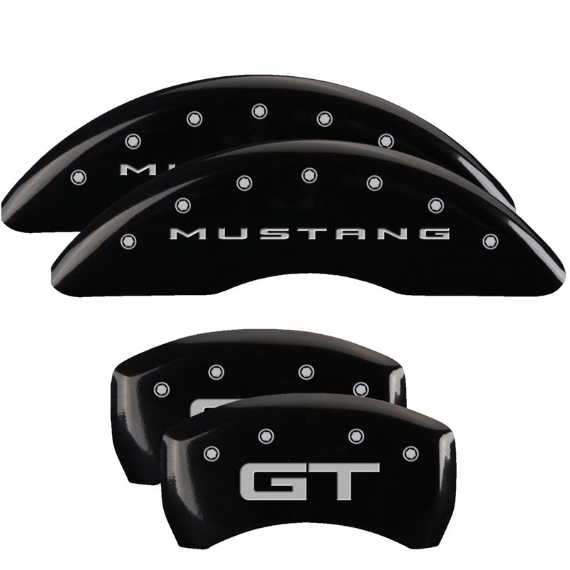 MGP Caliper Cover 10200S2MGBK Black Brake Caliper Covers for Ford Mustang 2015-2017