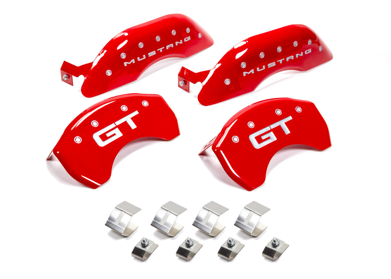 MGP Caliper Cover 10200S2MGRD Red Aluminum Brake Caliper Covers for Ford Mustang