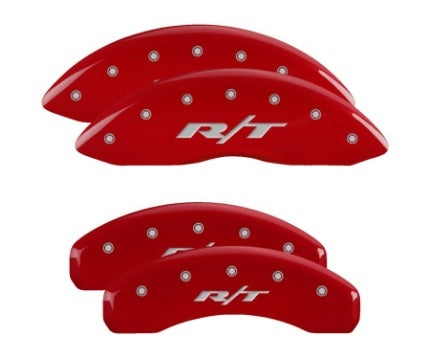 MGP Caliper Cover 12204SRT1RD Red R/T Script Brake Caliper Covers for Dodge Durango