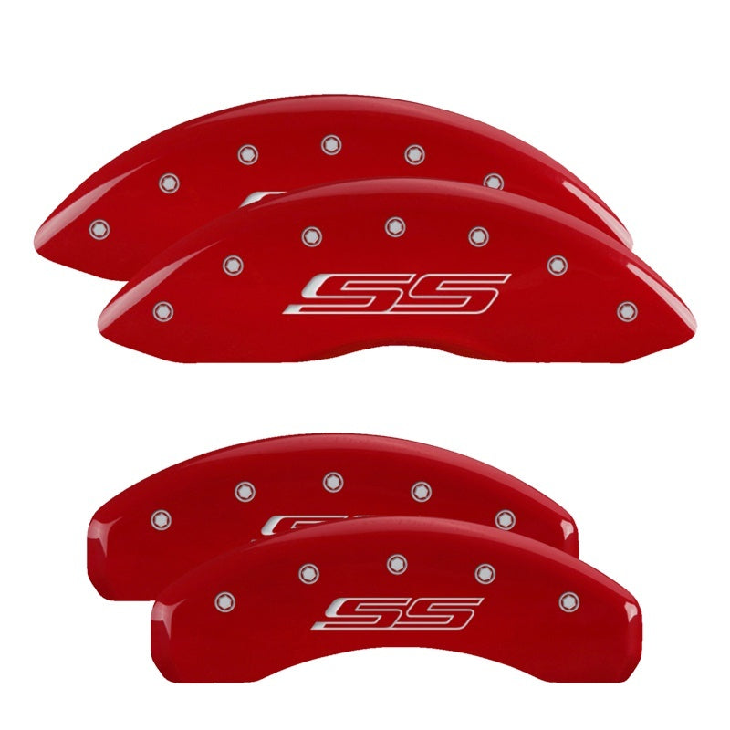 MGP Caliper Cover 14036SSS5RD Red Brake Caliper Covers for 2010–2015 Chevy Camaro