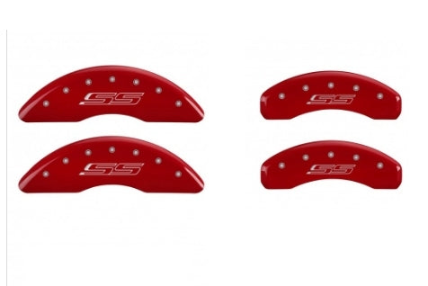 MGP Caliper Cover 14241SSS5RD Red Aluminum Brake Caliper Covers for 2016–2018 Chevrolet Camaro