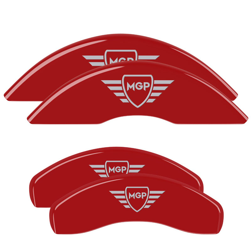 MGP Caliper Cover 16077SMGPRD Red Brake Caliper Covers for 2009-2015 Toyota Full-Size SUV, Set of 4