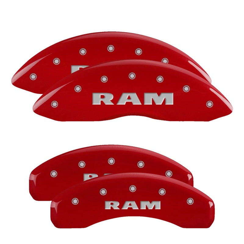 MGP Caliper Cover 55001SRAMRD Red Brake Caliper Covers for Dodge Ram Full-Size Truck