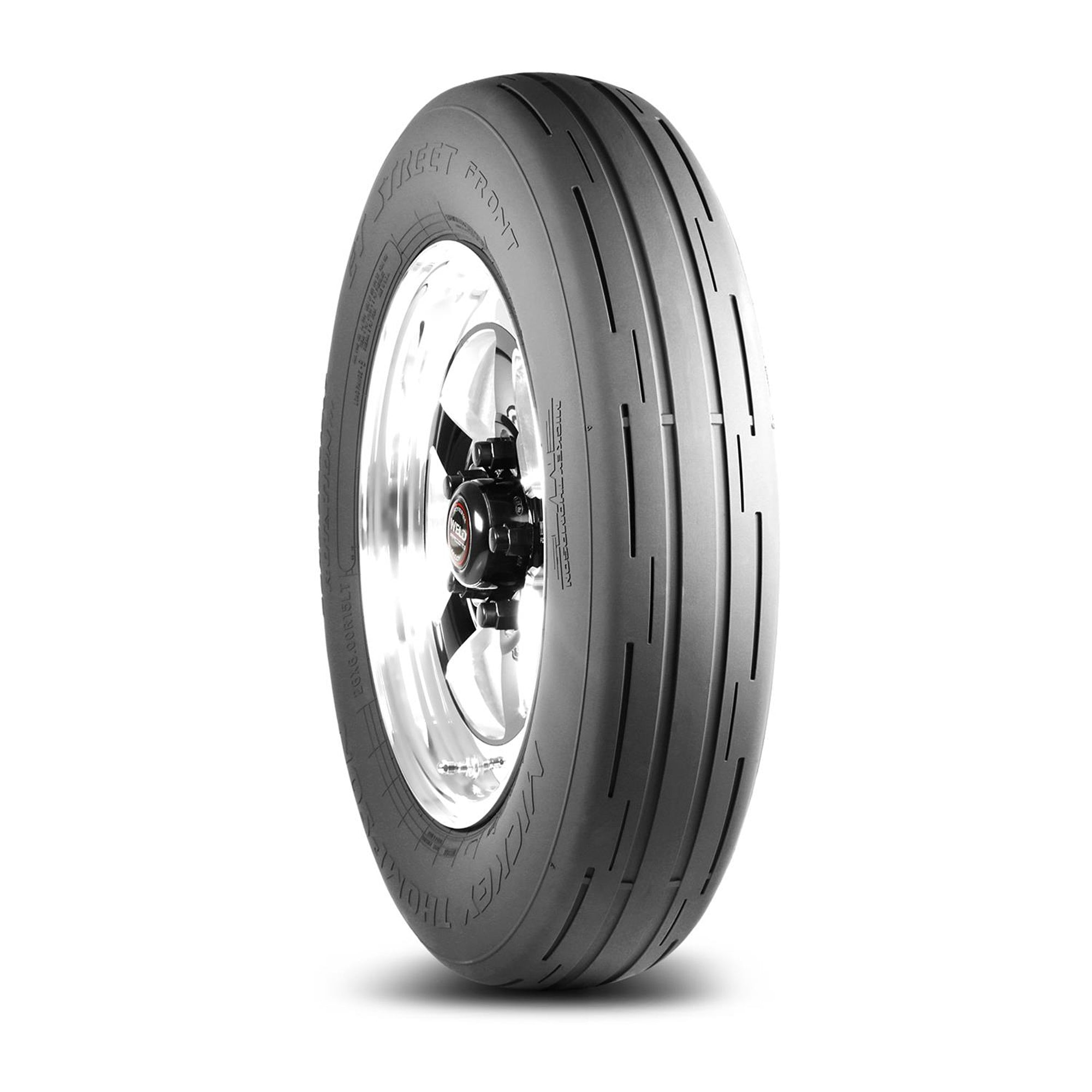 Mickey Thompson Tire - ET Street Front - 26.0 X 6.0R - 15LT - Radial - R2 Compound - DOT Approved - Black Sidewall - each 250
