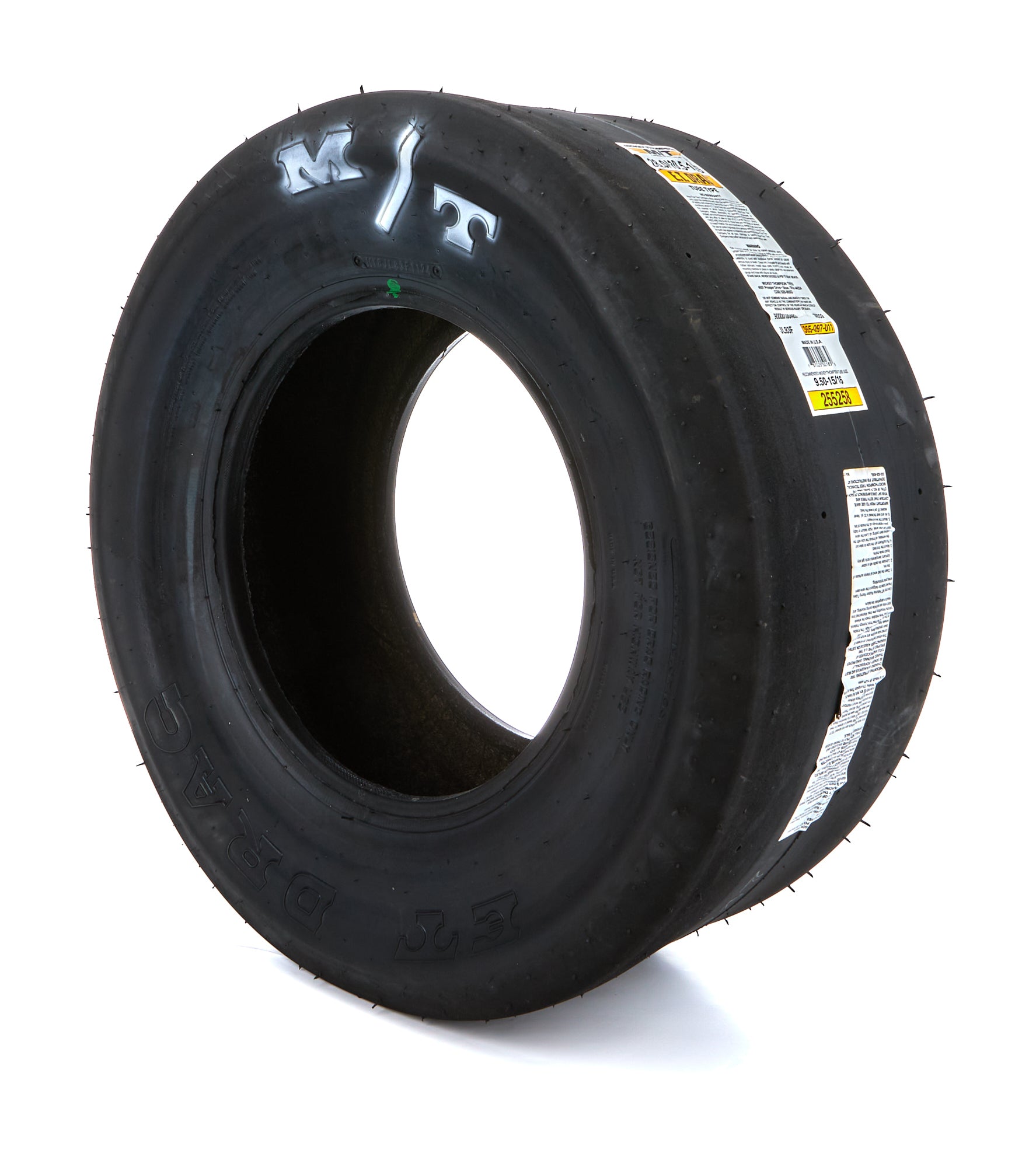 Mickey Thompson Tire - ET Drag - 28.0 X 10.5 - 15S - Bias - Ply - L8 Compound - White Letter Sidewall - each 255258