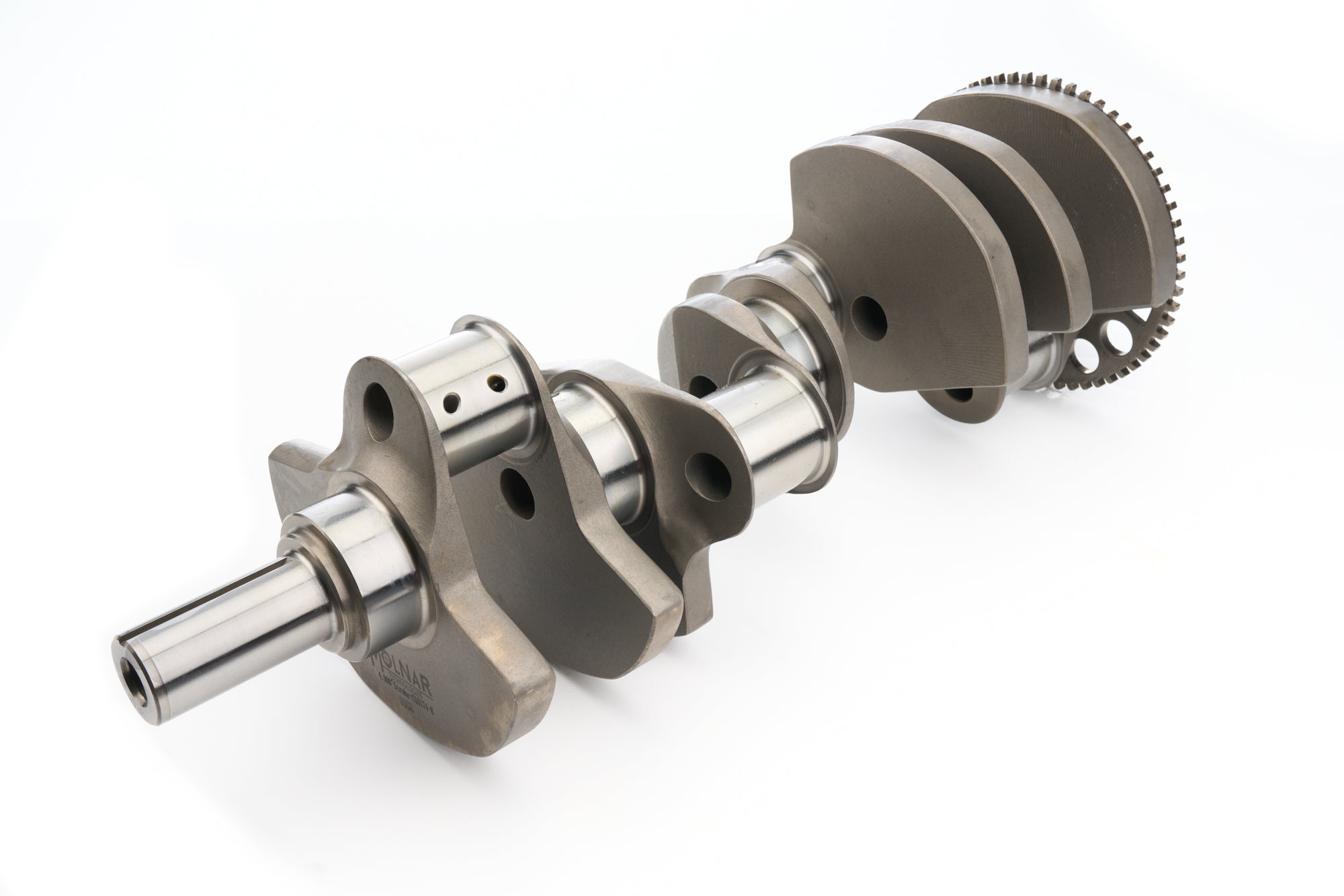 Molnar Technologies Crankshaft - 4.000 in Stroke - Internal Balance - 58X Reluctor Wheel - Forged Steel - 1 - Piece Seal - GM Gen V 346-4000LB6F-LT-58