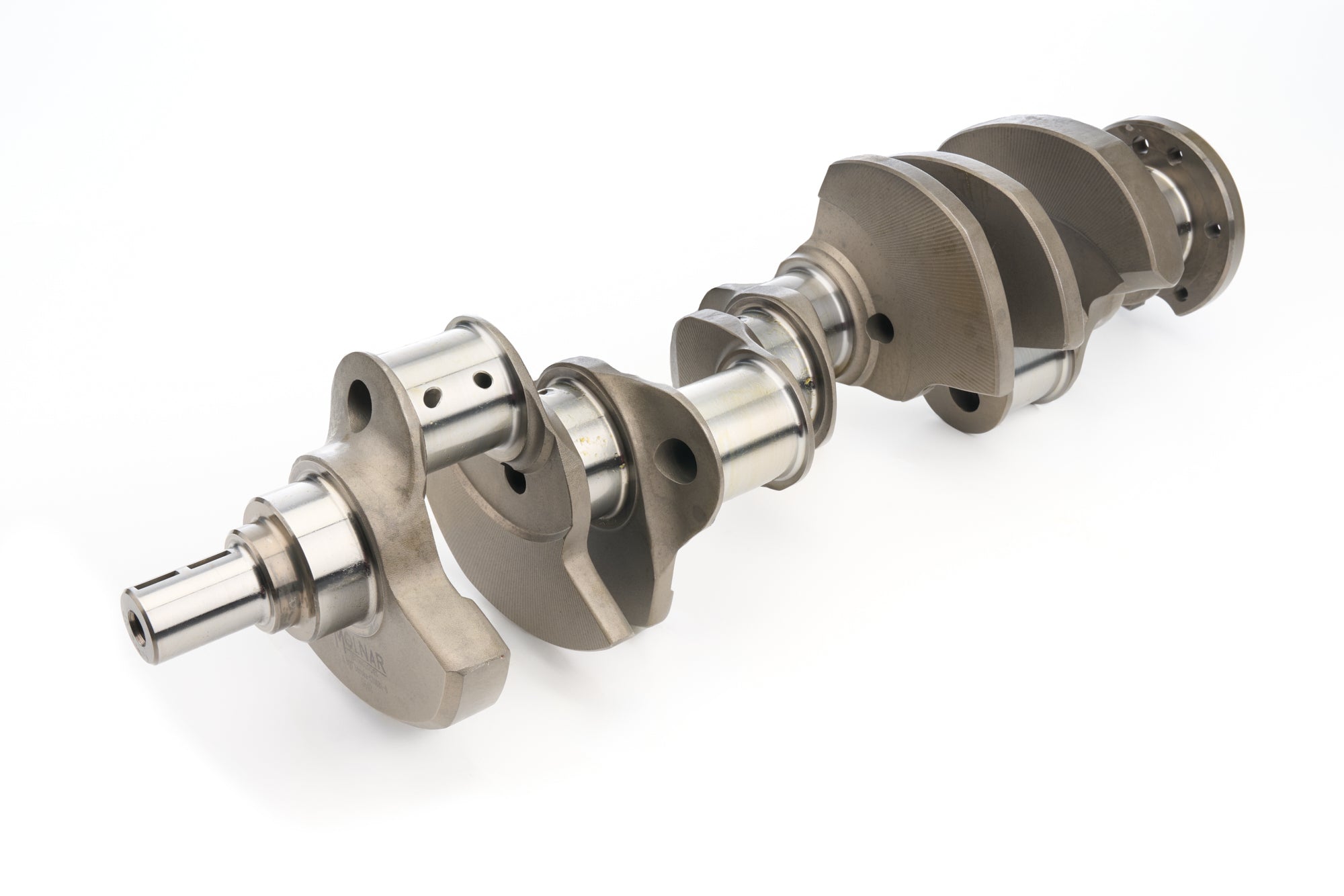 Molnar Technologies Crankshaft - Lightweight - 3.500 in Stroke - Internal Balance - Forged Steel - 2 - Piece Seal - 350 Mains - Small 350-3500BB6L-57