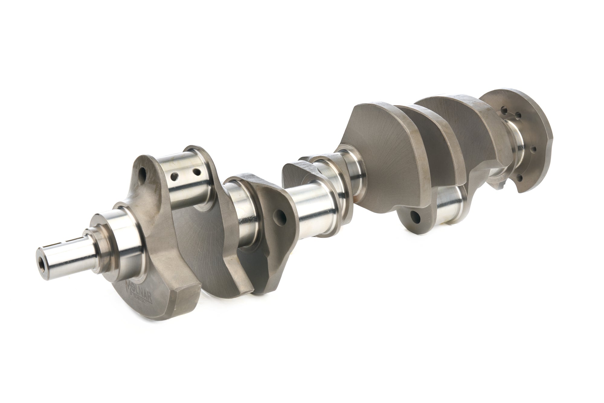 Molnar Technologies Crankshaft - 3.750 in Stroke - Internal Balance - Forged Steel - 2 - Piece Seal - 400 Mains - Small Block Chevy 400-3750CB6F-585