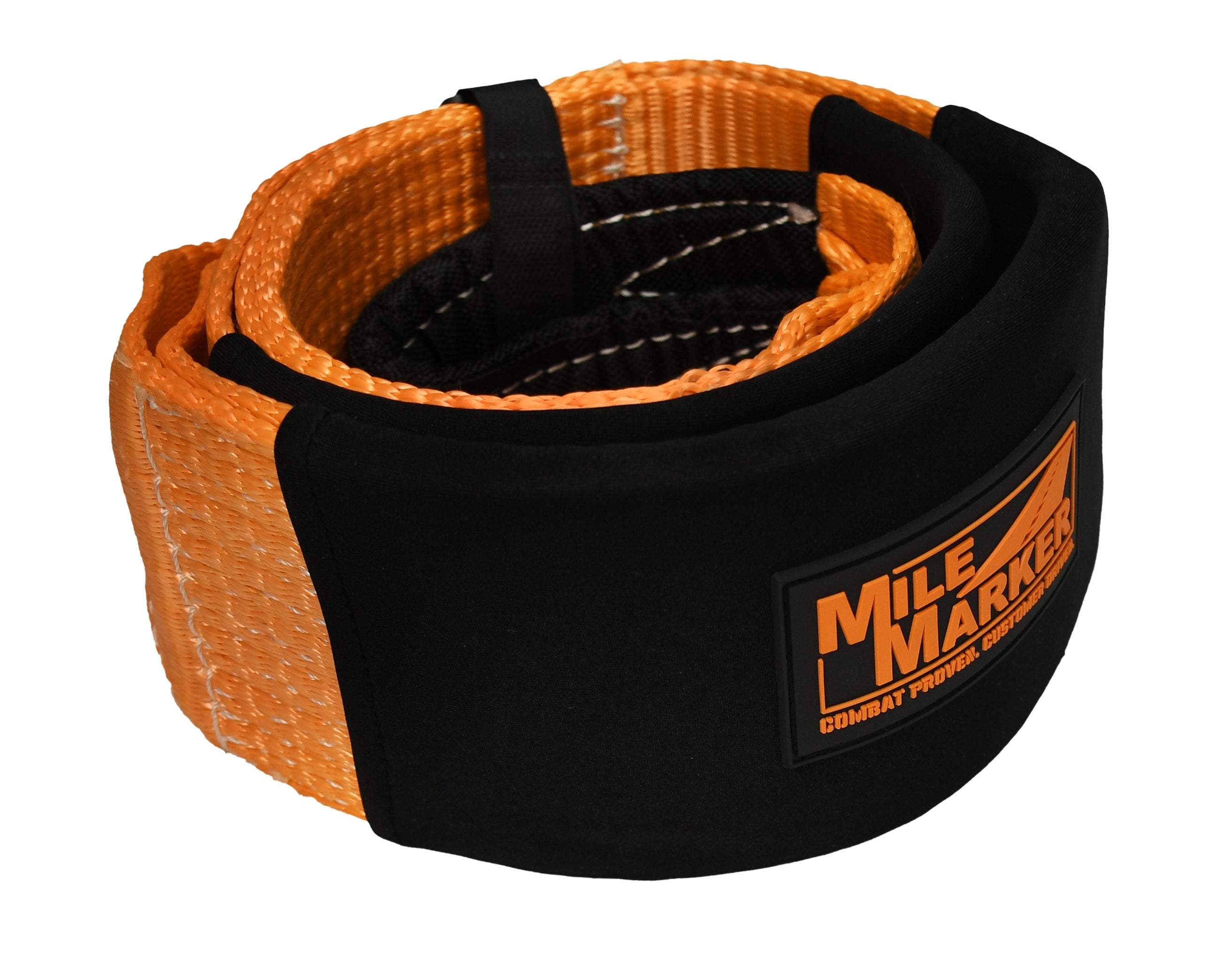 Mile Marker Tow Strap - 4 in Wide - 6 Ft Long - 40000 Lb Capacity - Nylon - Orange - each 19406TOW