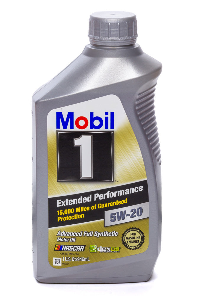 Mobil 1 Motor Oil - Extended Performance - 5W20 - Synthetic - 1 Qt Bottle - each MOB102989-1