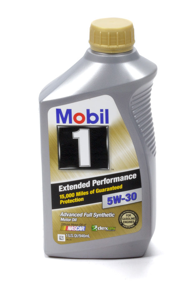Mobil 1 Motor Oil - Extended Performance - 5W30 - Synthetic - 1 Qt Bottle - each MOB112627-1