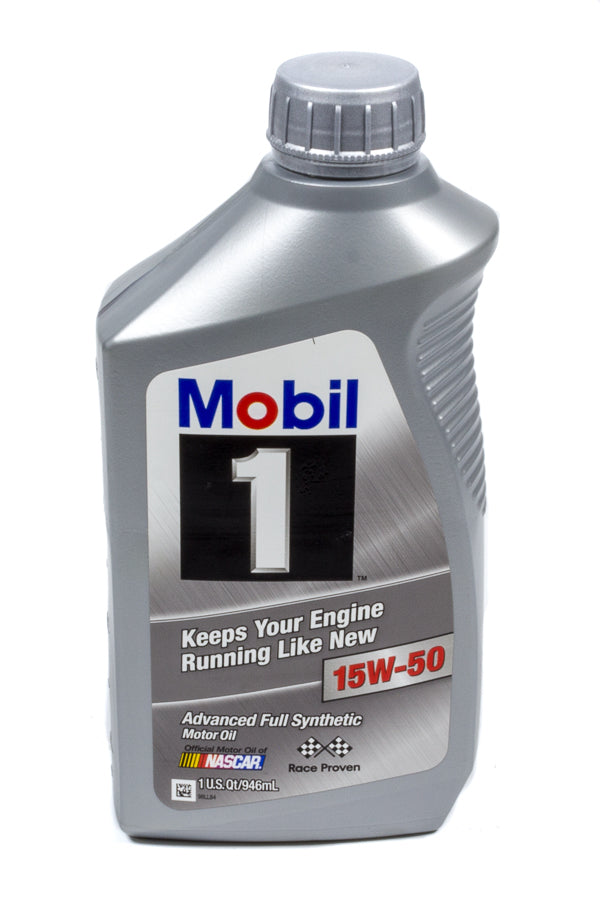 Mobil 1 Motor Oil - 15W50 - Synthetic - 1 Qt Bottle - each MOB122377-1