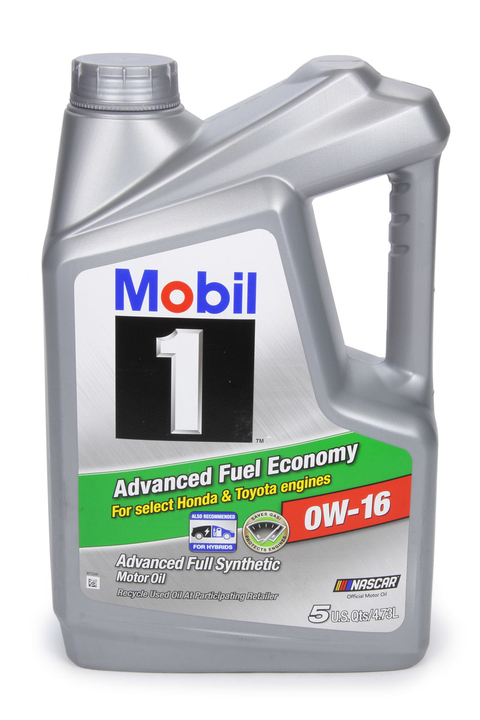 Mobil 1 Motor Oil - Advanced Fuel Economy - 0W16 - Synthetic - 5 Qt Jug - each MOB124322-1
