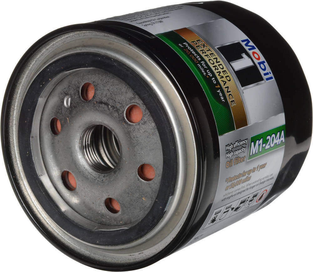 Mobil 1 Oil Filter - Extended Performance - Canister - Screw - on - 3.75 in Tall - 3/4 - 16 in Thread - Steel - Black Paint - Various Applicat M1-204A