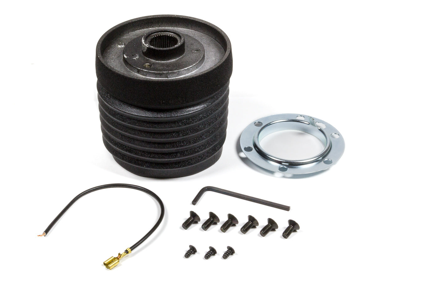 MOMO Tuning & Safety Steering Wheel Adapter - Momo Wheel to OE Column - Hardware / Hub - Aluminum - Matte Black Trim - Porsche 911 Short - kit C231