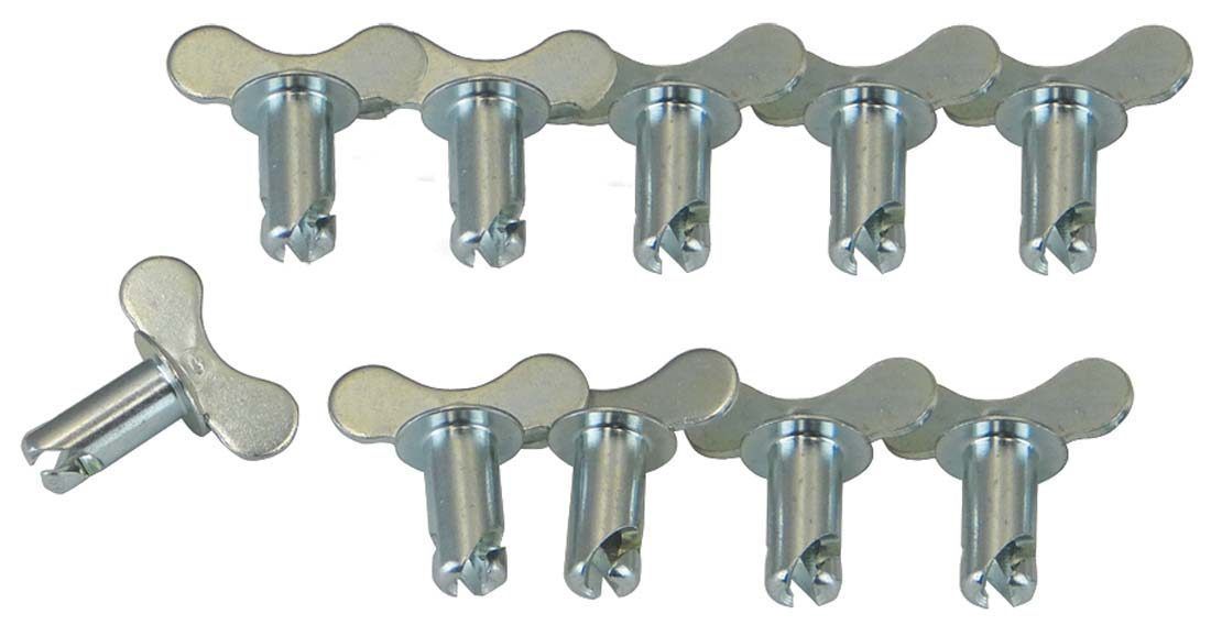 Moroso 71279 Quick Turn Fastener with Wing Head, 5/16 x 0.550-Inch Steel, Set of 10