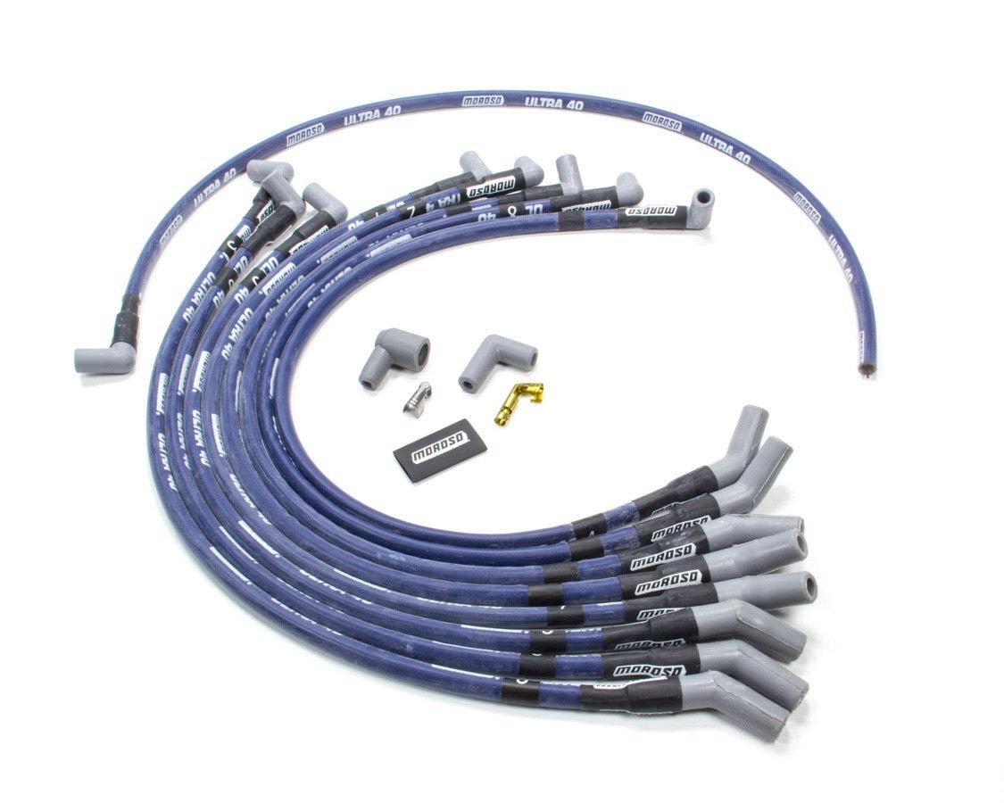 Moroso 73630 Ultra 40 Spark Plug Wire Set for Small Block Ford
