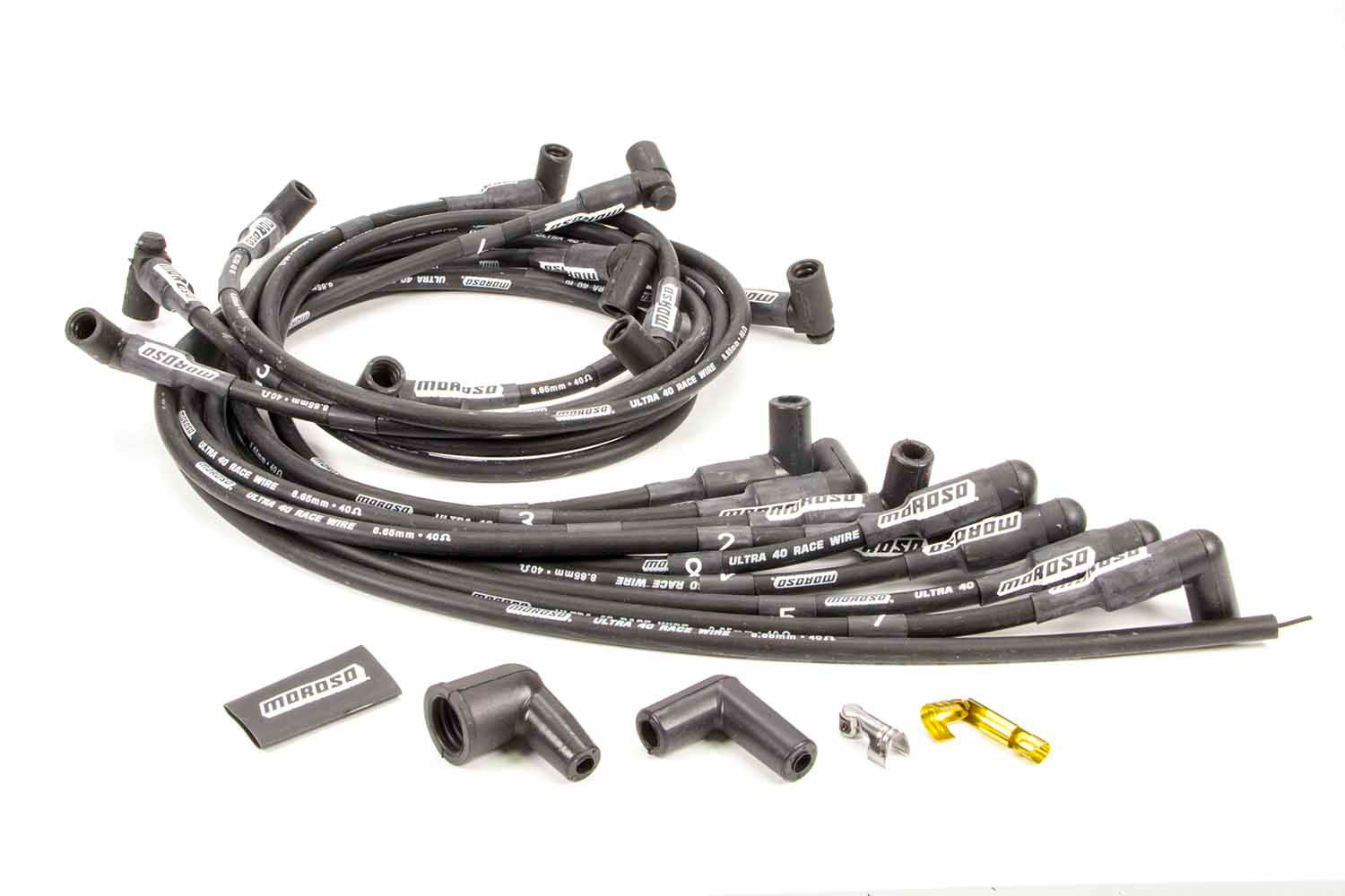 Moroso 73709 Ultra 40 Spark Plug Wire Set, Black