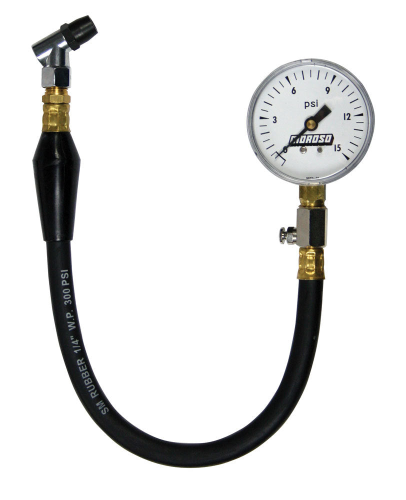 MOROSO 89550 0-15 PSI Analog Tire Pressure Gauge