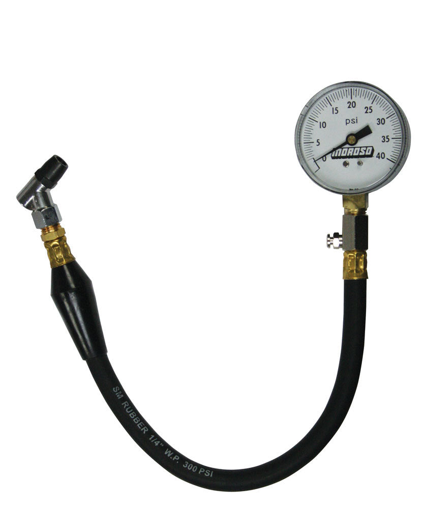 Moroso 89555 Analog Tire Pressure Gauge, 0–40 PSI