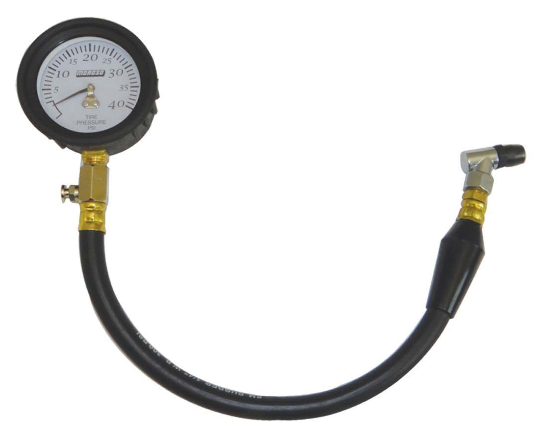 Moroso 89593 Garage Series Analog Tire Pressure Gauge, 0-40 PSI