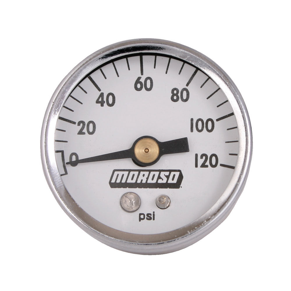 MOROSO 89611 Mechanical Oil Pressure Gauge, 0-120 PSI, 1-1/2-Inch