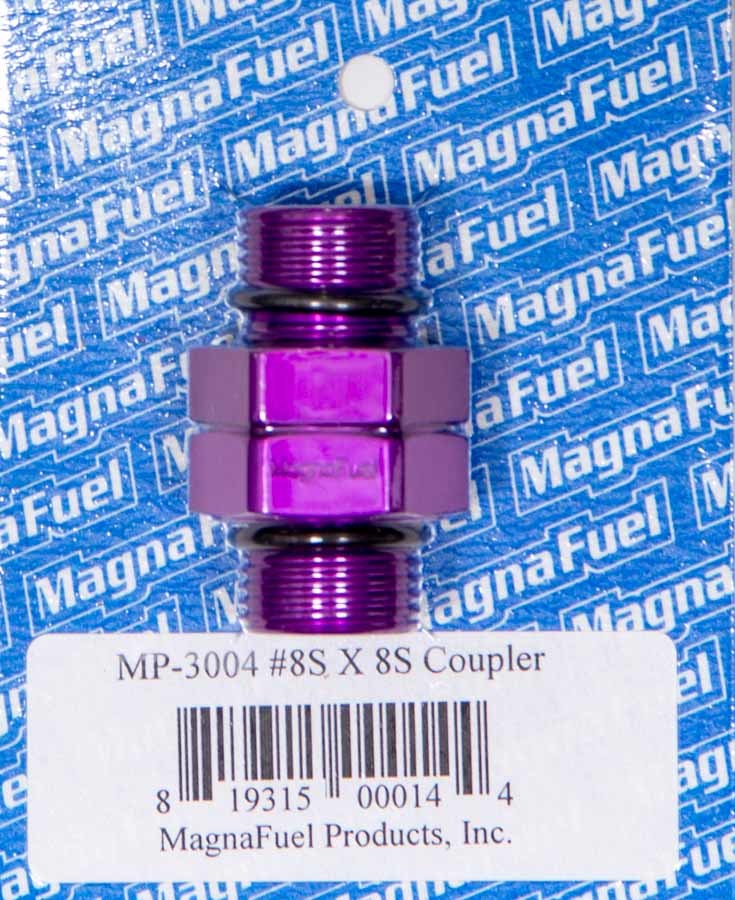 MagnaFuel/MagnaFlow Fuel Systems MP-3004 #8 AN Male O-Ring to Male O-Ring Coupler Fitting