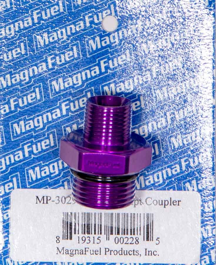 MAGNAFUEL/MAGNAFLOW FUEL SYSTEMS MP-3029 Straight Adapter Fitting, 10 AN Male O-Ring to 3/8 in NPT Male
