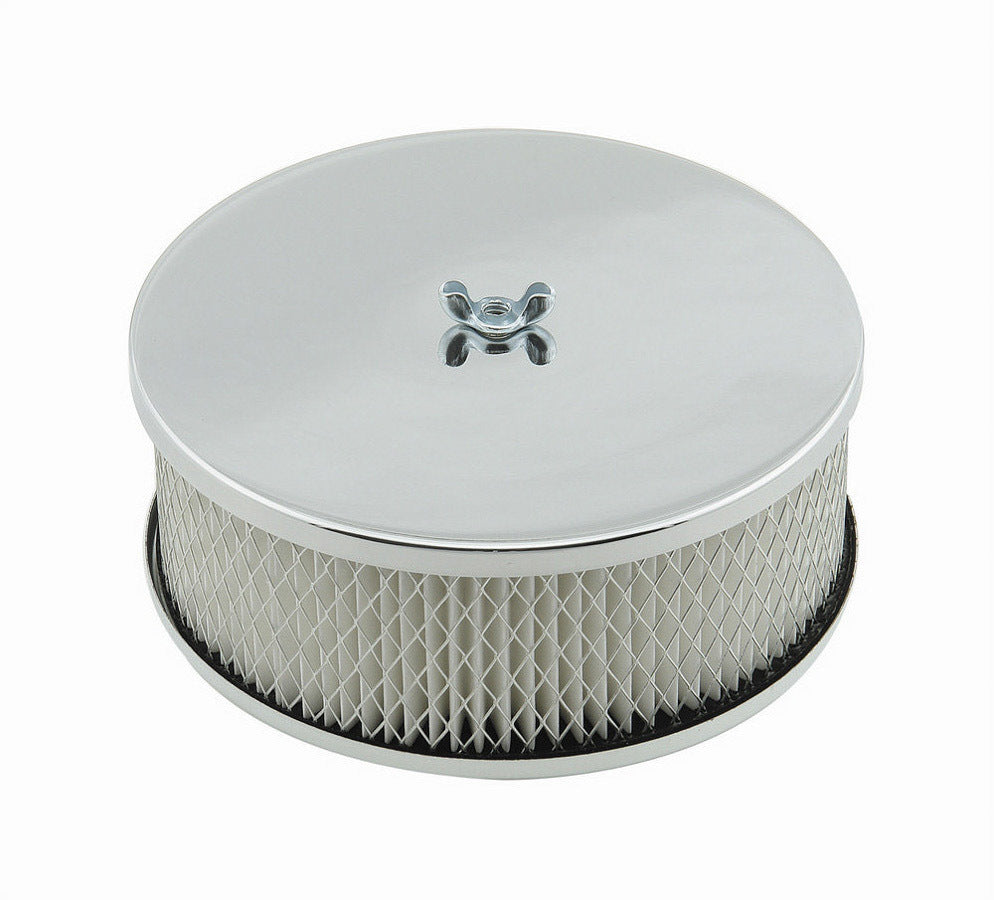 Mr Gasket Mr. Gasket Air Cleaner - 6-1/2 Inch Diameter, 2-7/16 Inch Tall - Chrome 1485 - Bczg_1485