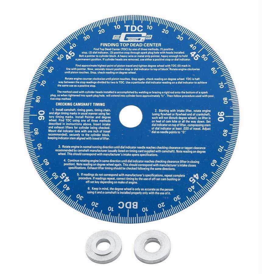 Mr Gasket This Universal Cam Degree Wheel Has A 7 Inch Diameter And Is Blue. 1570 - Bczg_1570