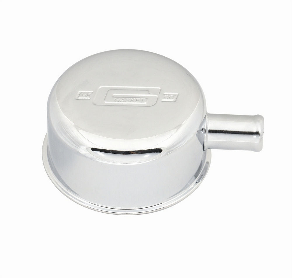 Mr Gasket Push-On Style With Breather Tube - Chrome Engine Crankcase Breather Cap 2054 - Bczg_2054