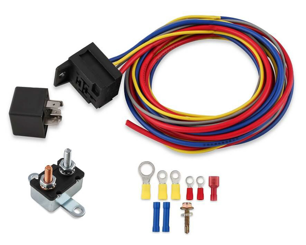 Mr Gasket Electric Fuel Pump Harness & Relay Wiring Kit. 30 Amp Relay And Circuit Breaker. 40205G - Bczg_40205g