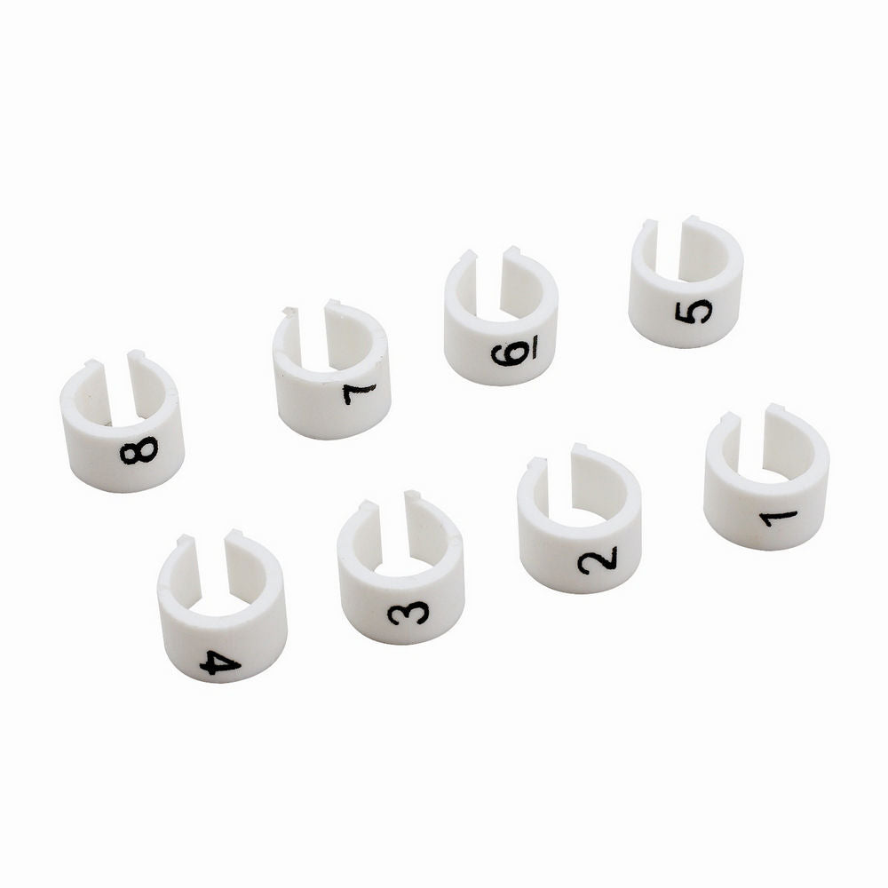Mr Gasket White With Cylinder Numbers - White / Black Spark Plug Wire Set 4472 - Bczg_4472