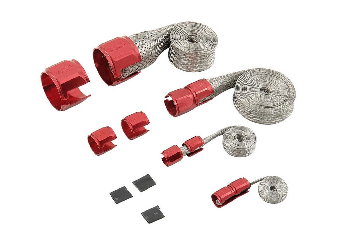 Mr Gasket Mr. Gasket Flex-braid Hose Sleeve Kit - Red Gasket Set 8090 product image 2