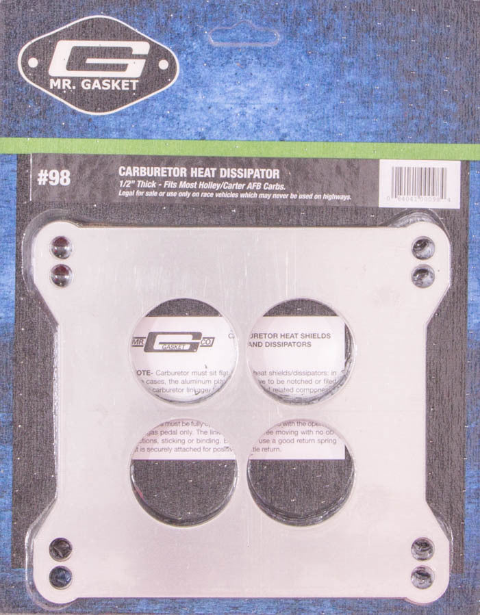 Mr Gasket Mr. Gasket Carburetor Heat Dissipater - Holley/afb - 1/2 Inch 98 product image 2