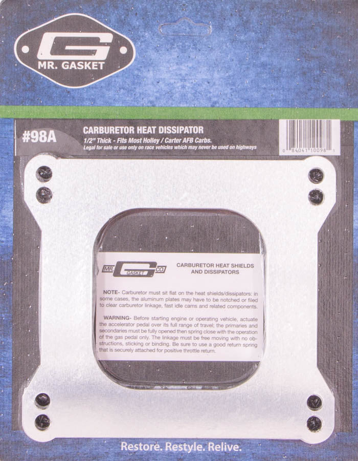 Mr Gasket Mr. Gasket Carburetor Heat Dissipater - 7/16 Inch Gasket Set 98A product image 6