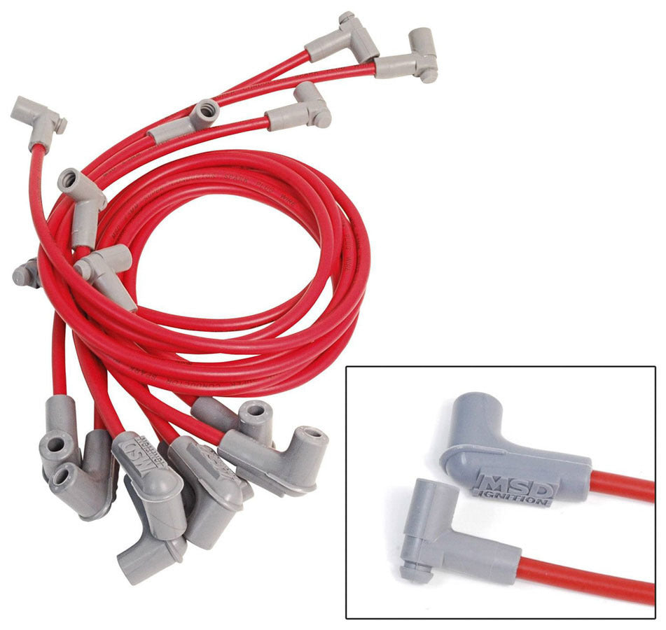 MSD Tight Fit / 90 Degree At Plug / 90 Degree At Cap Spark Plug Wire Set 31549 - Bccx_31549