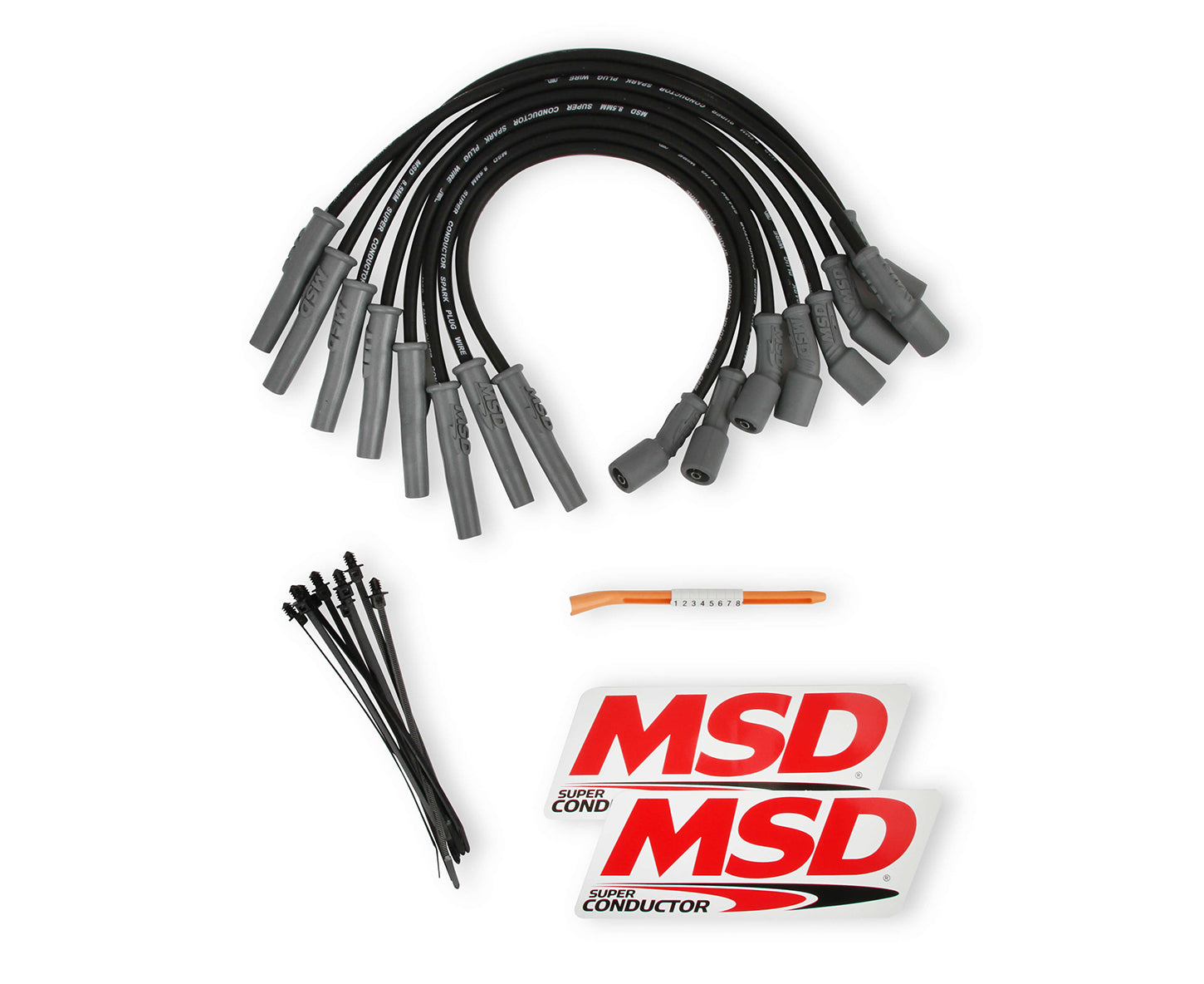 MSD Direct Replacement 8.5 Mm Super Conductor Spark Plug Wire Set. 31633 - Bccx_31633
