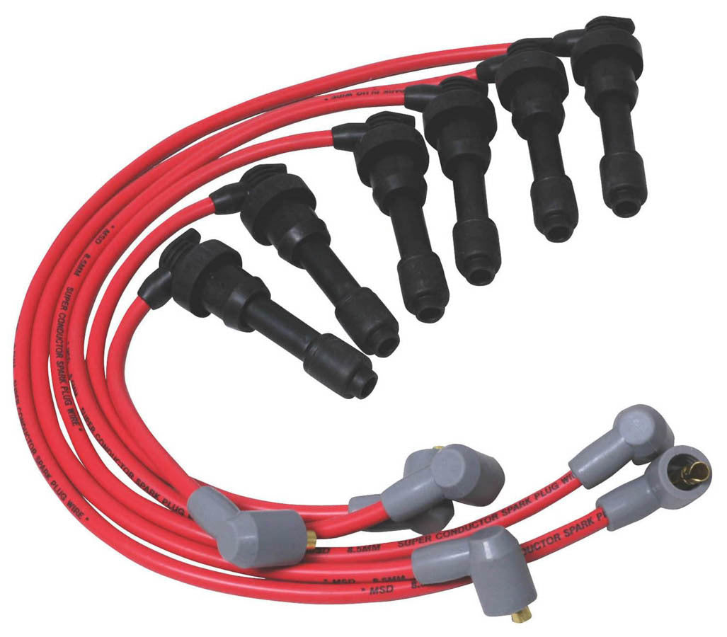 MSD Super Conductor Spark Plug Wire Set, Diamante/gt3000 Turbo V6 '92-'96 32709 - Bccx_32709