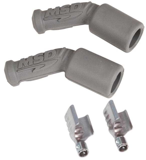 MSD LS1, 45 Degree Boots & Terminals, 2/Card Spark Plug Boot Kit 3304 product image 2