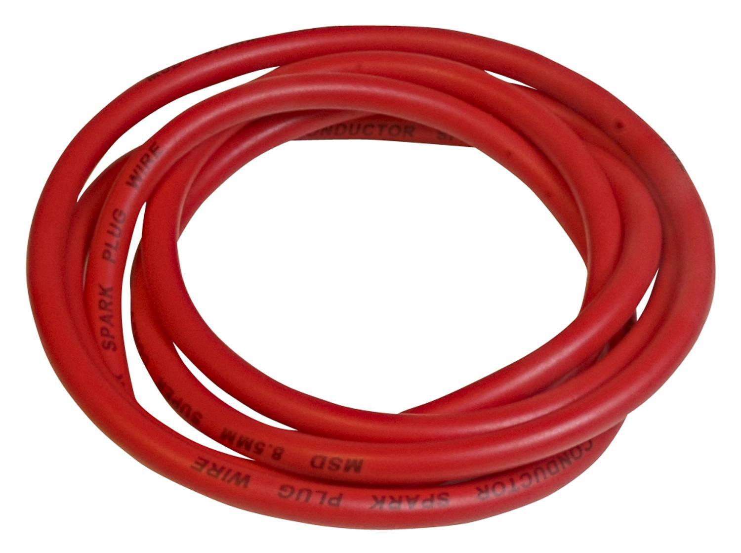 MSD Red Super Conductor Spark Plug Wire in Bulk, 6' Length. 34039 product image 2