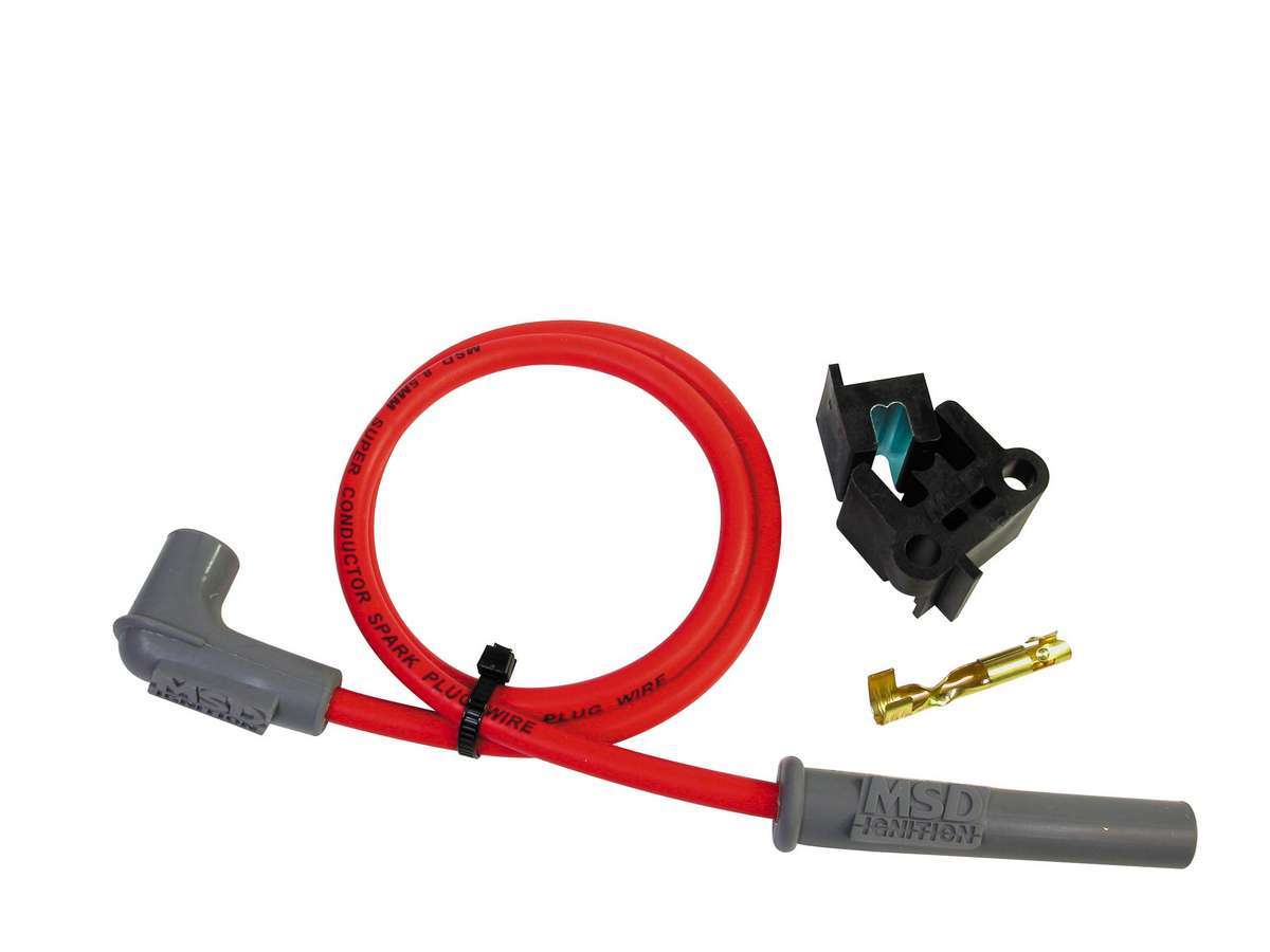 MSD Red Super Conductor 48" Long Replacement Wire. Spark Plug Wire Set 34069 product image 2