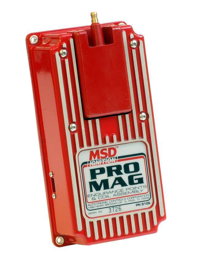 MSD Pro Mag 12/20 Amp Electronic Points Box, Red Ignition Control Module 8106 product image 8