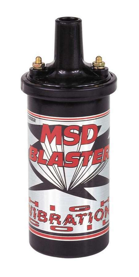 MSD Blaster Series High Vibration Ignition Coil 8222 Black Universal - Bccx_8222