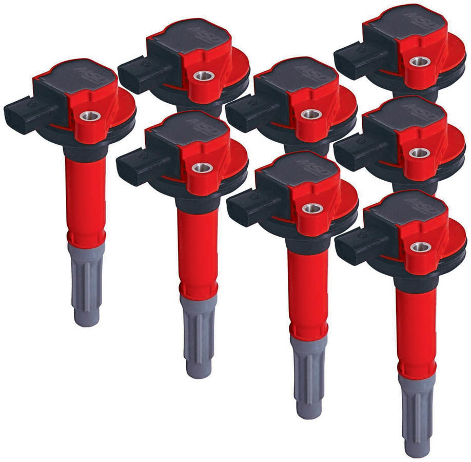 MSD Ignition Coil - Blaster - Ford 5.0L Coyote - Red - 8-Pack 82488 product image 5