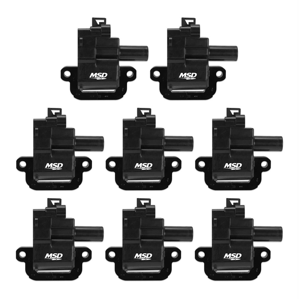 MSD Ignition Coil - GM LS Blaster Series - Ls1/ls6 Engines - Black - 8-Pack 826283 - Bccx_826283