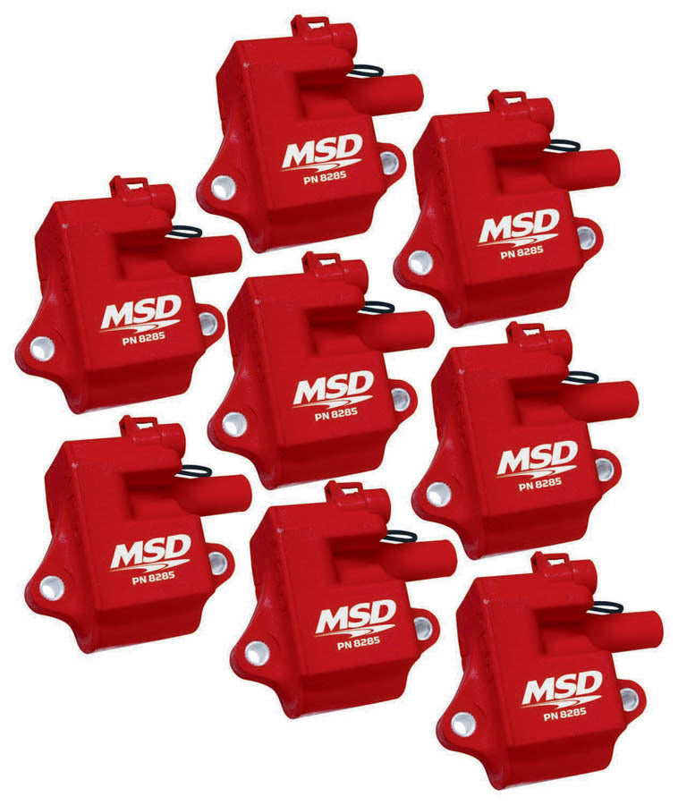 MSD Ignition Coil - Pro Power Series - GM LS1/LS6 Engines - Red - 8-Pack 82858 product image 6